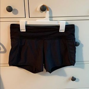 LULULEMON black running shorts